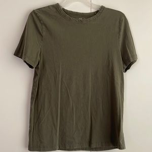 Olive green shirt NWOT